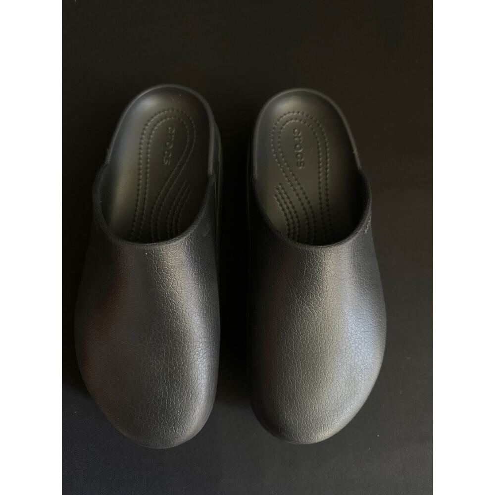Crocs Dylan Platform Clog Slip On Black Mules Shoes Size 10 - Picture 11 of 16